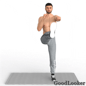 Возьмите отдых после третьего раунда на 1 минуту. Во время отдыха не садитесь, ходите на месте. 
