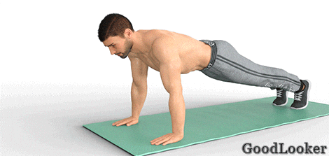 Девушки и начинающие мужчины могут выполнять отжимания от колен: