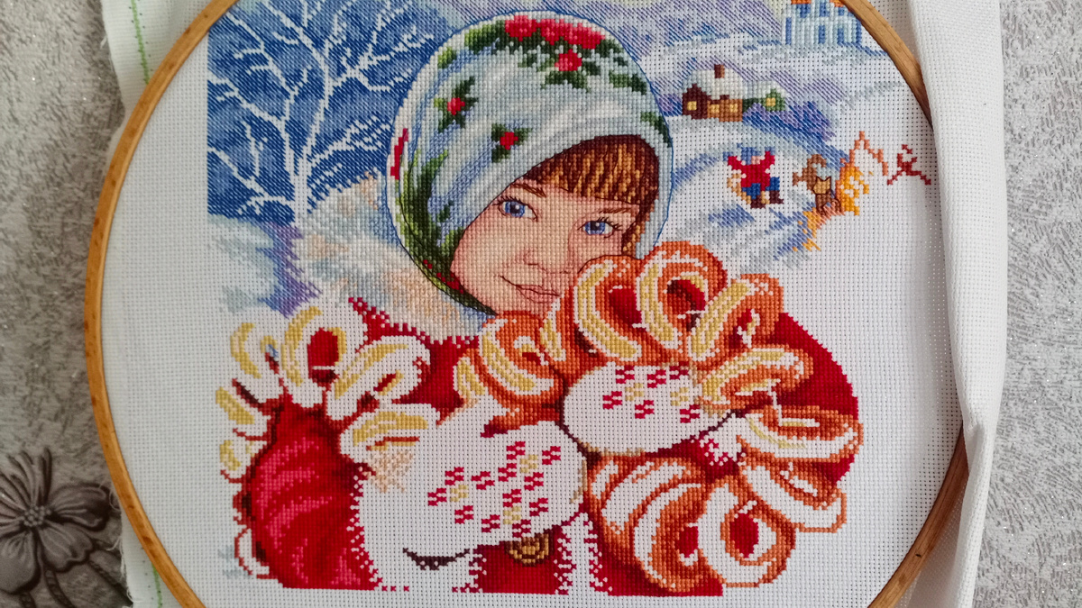 Гуляй, Масленица, М.П. Студия (вышивка на конец февраля)