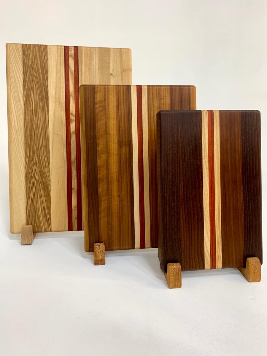 Уникальная серия разделочных досок "Доски- Полоски"