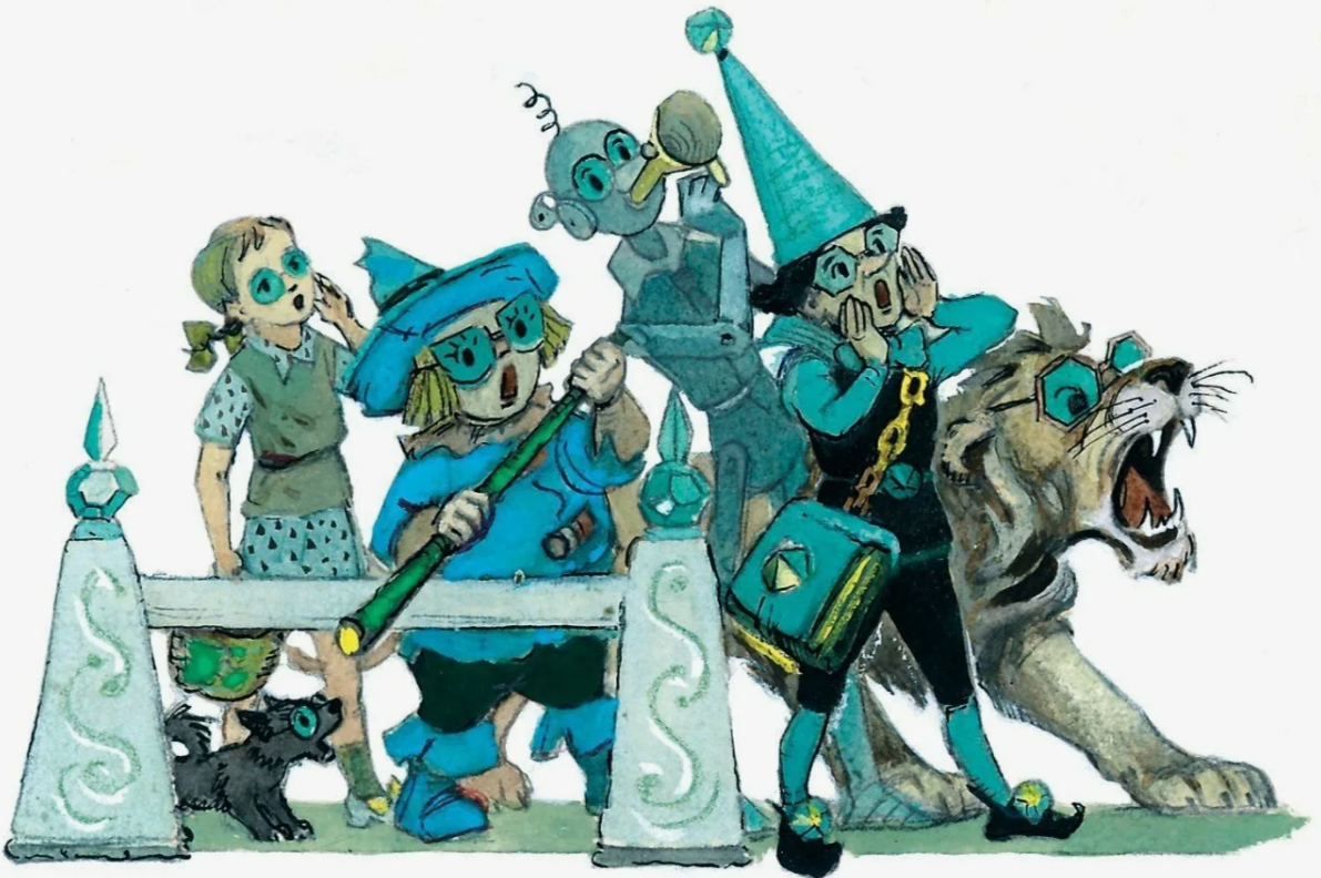 Иллюстрация Л. Владимирского к сказке А. Волкова «Волшебник Изумрудного города». Фото из интернета  