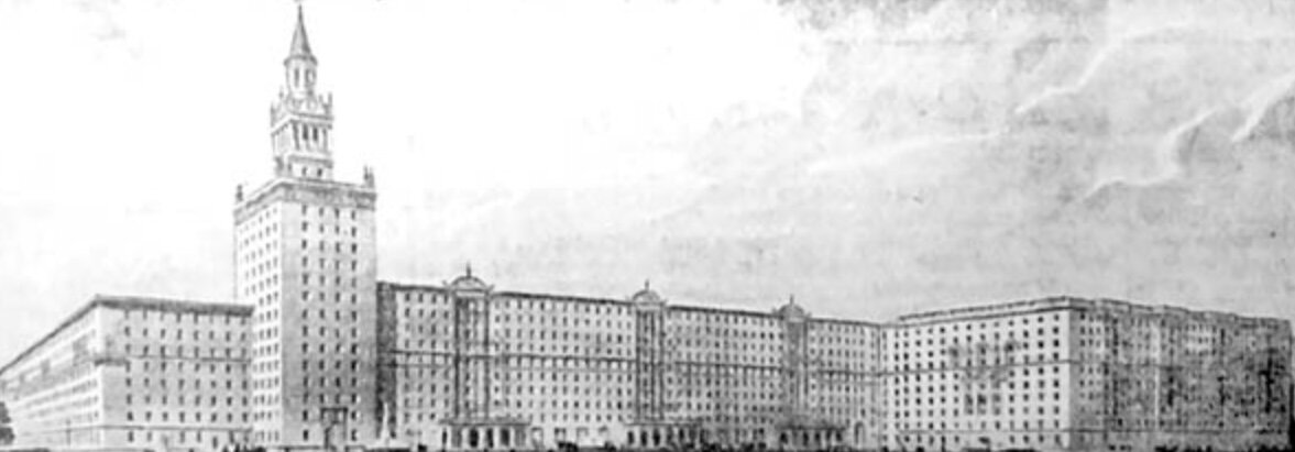А это уже проект всего жилого комплекса. Справа дом №76/1. Слева - застройка ближе к Новогиреевской улице, 1954. Из книги А. Рогачёва "Шоссе Энтузиастов. Дорога великих свергений", 2017.