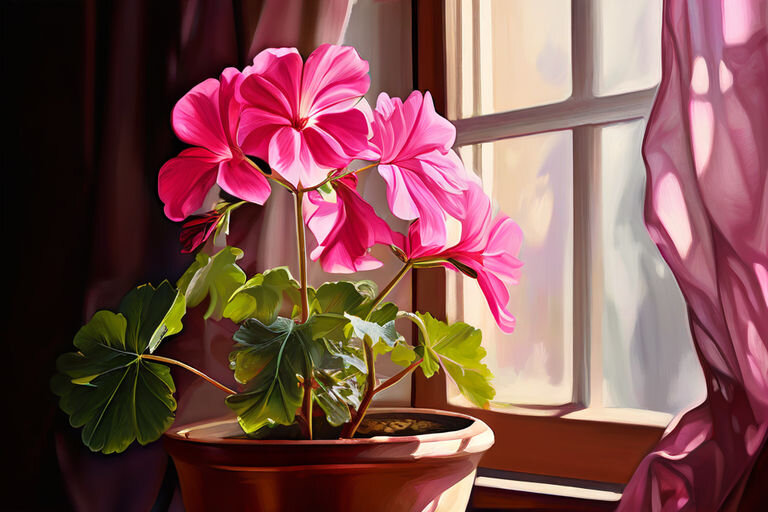 герань украшает помещение и лечит 