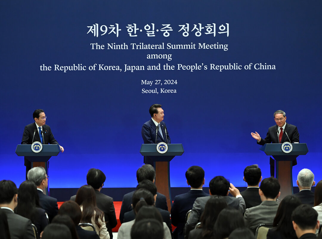 used image: A joint press briefing of the Ninth Trilateral Summit Meeting, 27.05.2024 // Republic of Korea (www.flickr.com/photos/koreanet/)