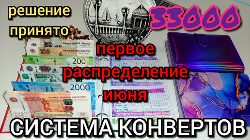 #53 первое распределение июня 33000р / решение по работе принято