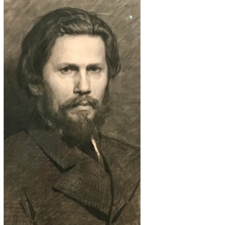 Виктор Васнецов. Портрет И. Н. Крамского (1871) Русский музей