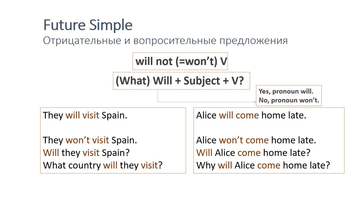 Negative & Interrogative sentences