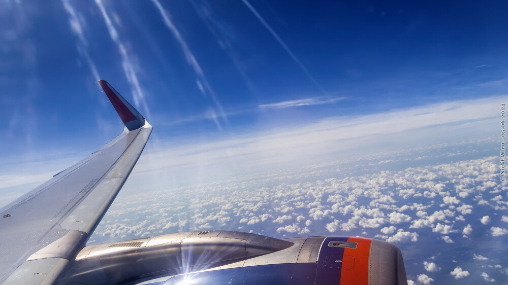 2. Крыло и облака... © NickFW.ru — 05.06.2024г.