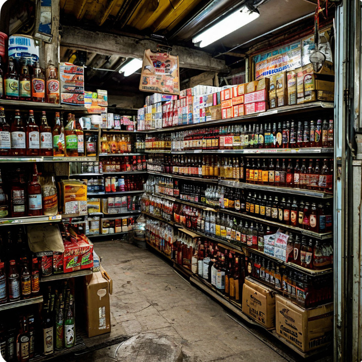 в ларьках разрешено было продавать практически любой товар