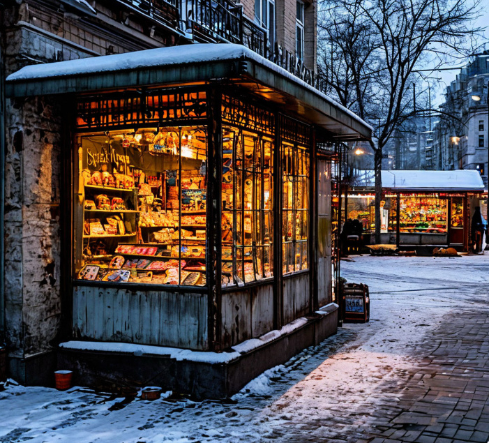 Ларёк был возле железнодорожной станции, прямо на привокзальной площади и поток пассажиров начинался раньше пяти утра, а заканчивался иногда далеко за полночь 