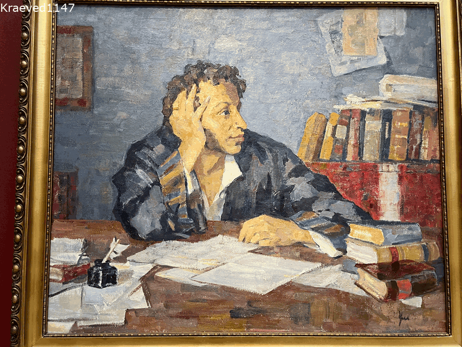 Николай Ульянов. "Пушкин за рабочим столом". 1937 