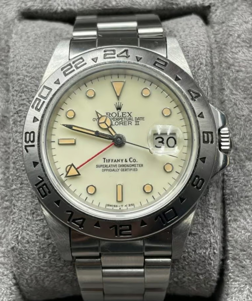Rolex Explorer II ref. 16550 Тиффани кремовый циферблат