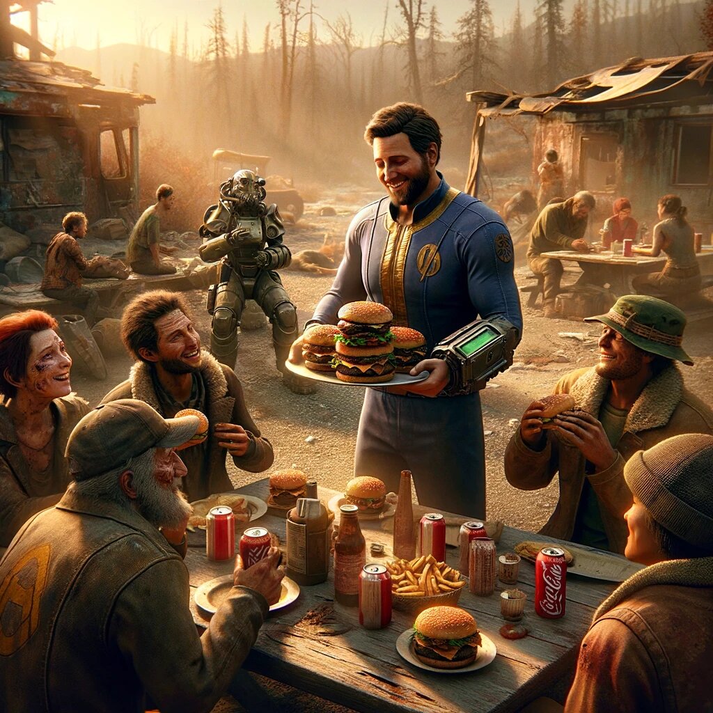 Рецепты из игры Fallout: Брамин Бургер от Макса | Голодный Слон | Дзен