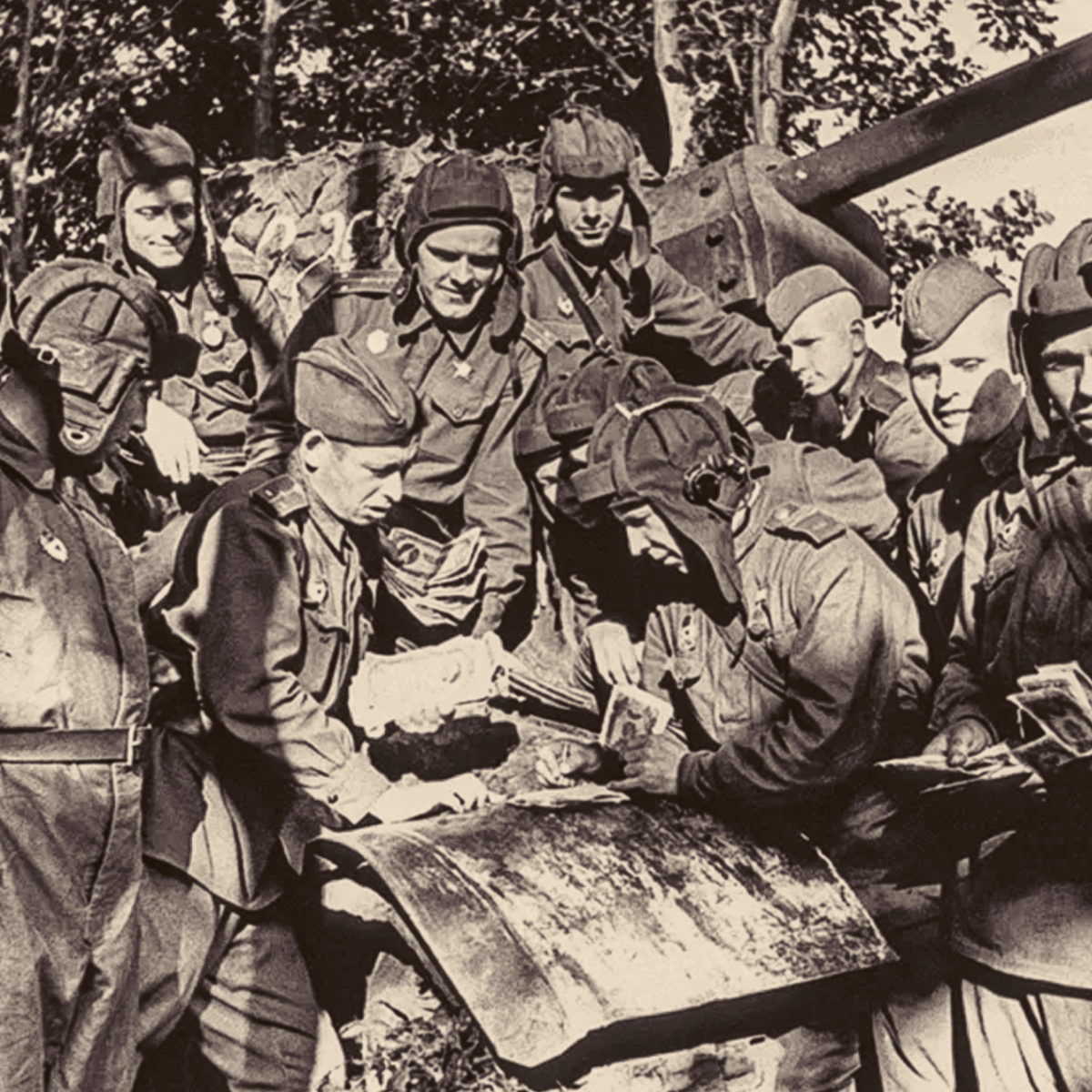 Подписка на военный заем в танковой части 1943 год
