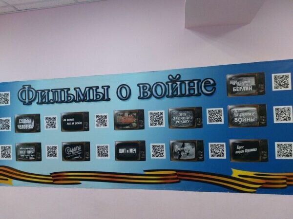    Панель с QR-кодами в «Созвездии»