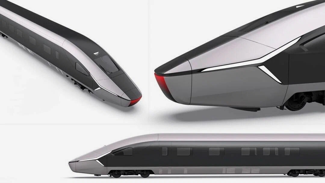 Концепт высокоскоростного поезда. Иллюстрация РЖД