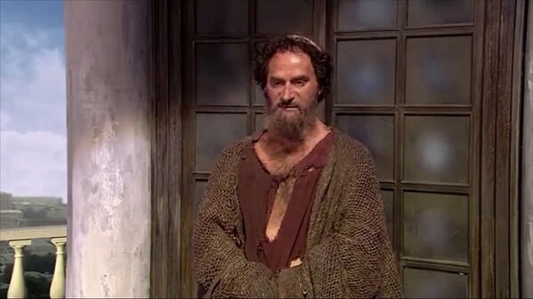 Кадр из сериала "Мастер и Маргарита". Роль Левия Матфея исполняет Семен Стругачев.