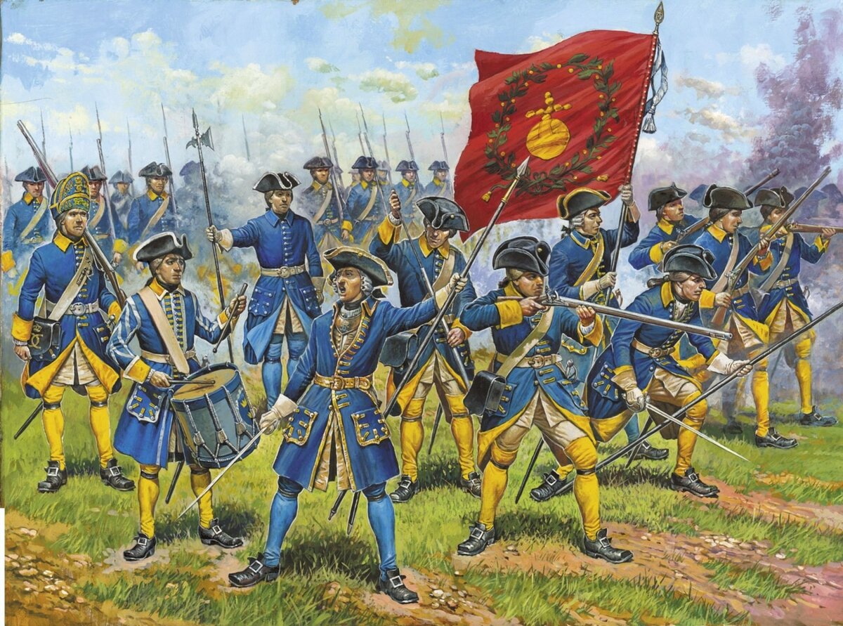 Шведская пехота времен Северной Войны