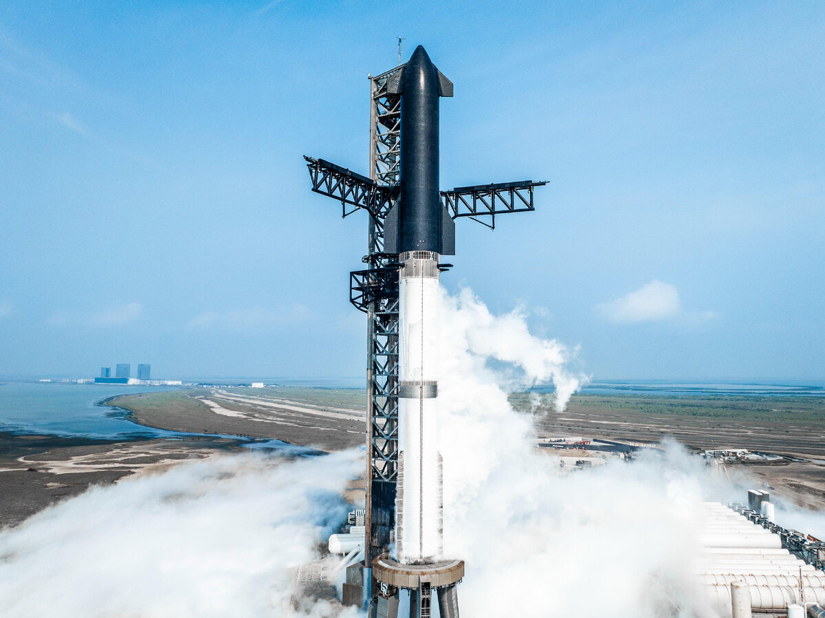 Прототип Starship в начале июня 2024 года, фото SpaceX