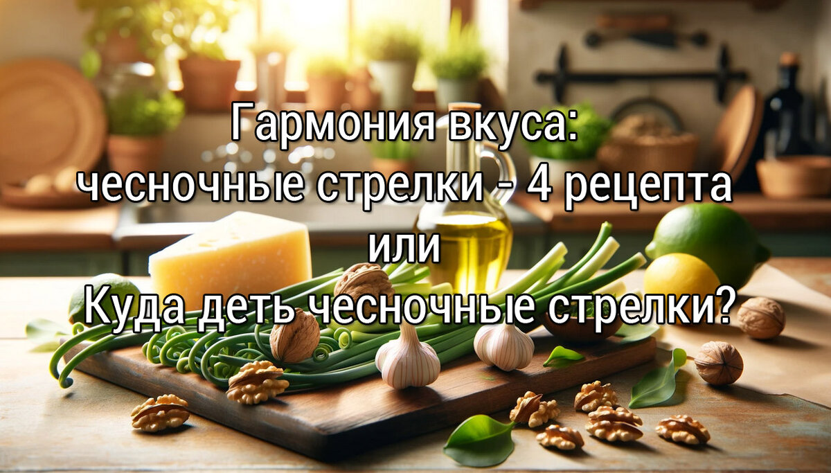 чесночные стрелки - 4 рецепта или Куда деть чесночные стрелки?