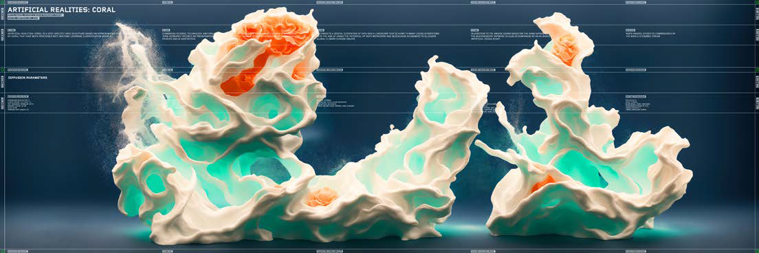 Artificial Realities: Coral by Refik Anadol Studio, 2023. Commissioned by World Economic Forum