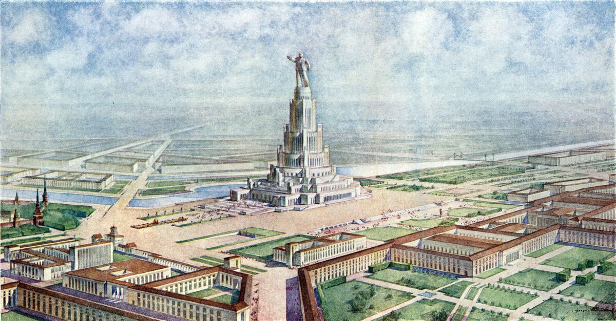 Дворец Советов, Сталинский генплан 1935 г.