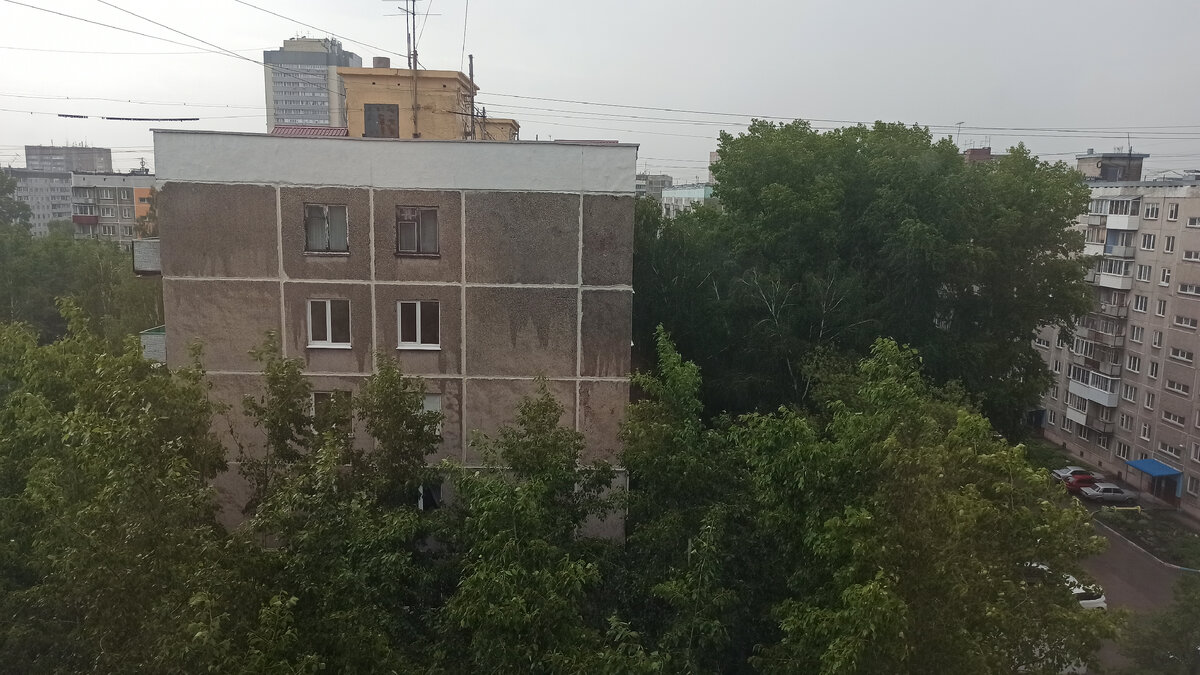 Фото автора. Вид из окна.