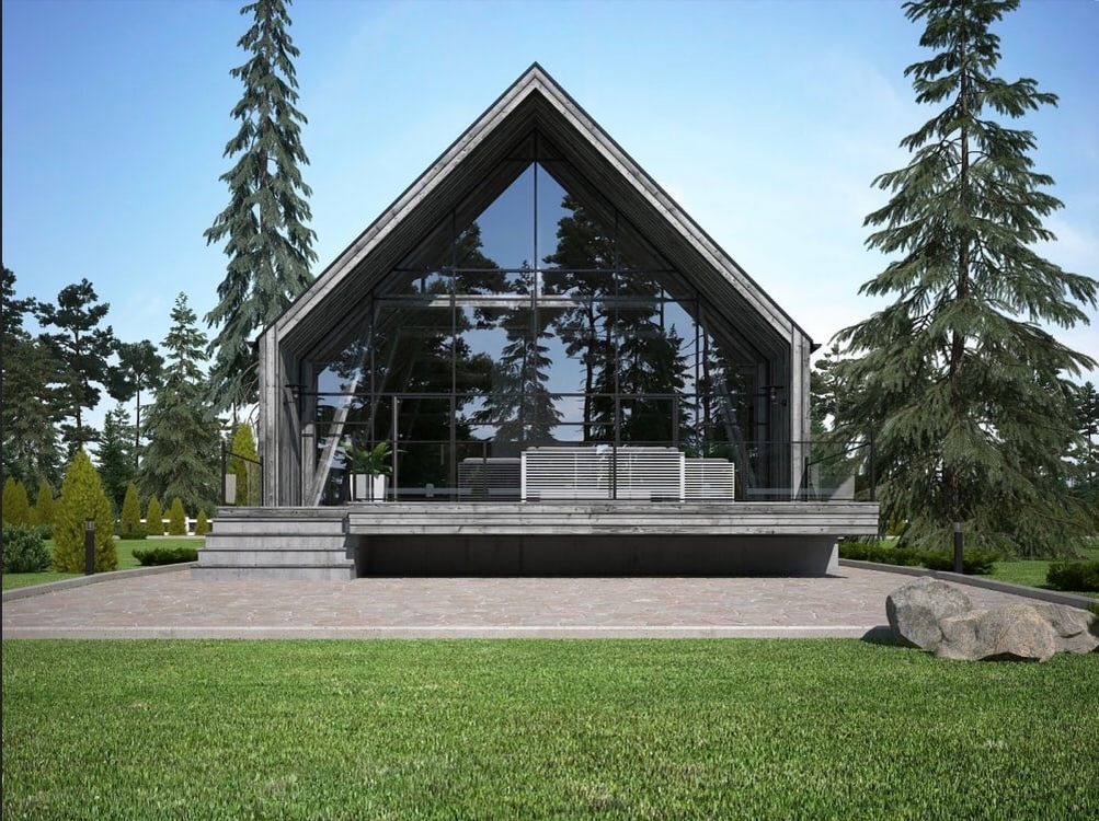 Проект деревянного дома «Barn» компании NATURI