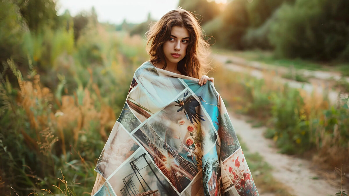 плед с фотографиями в подарок
