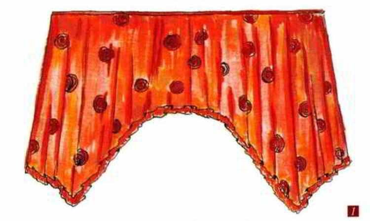 арочный ламбрекен