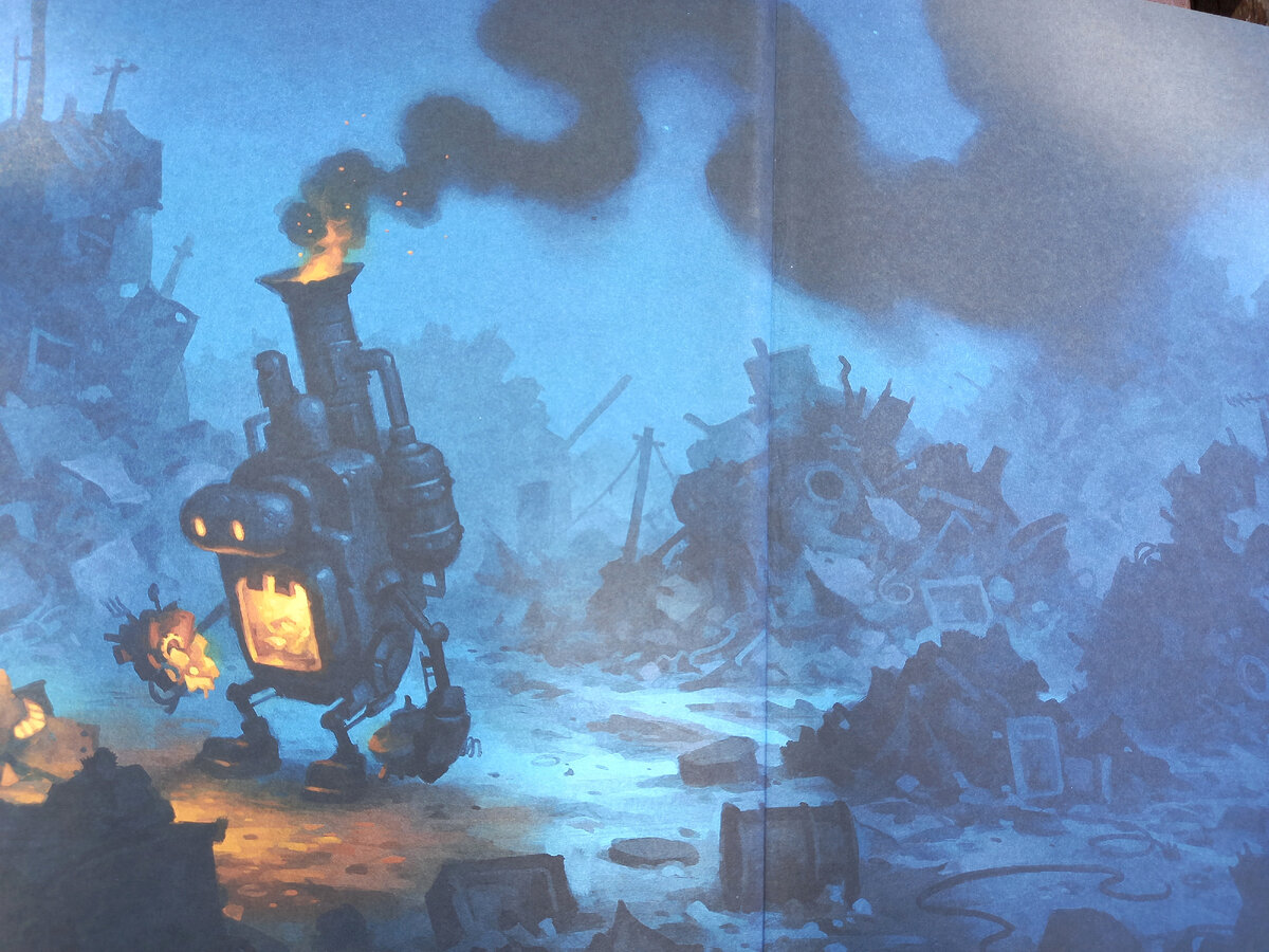 форзац книги "Роботы" Мэтта Диксона