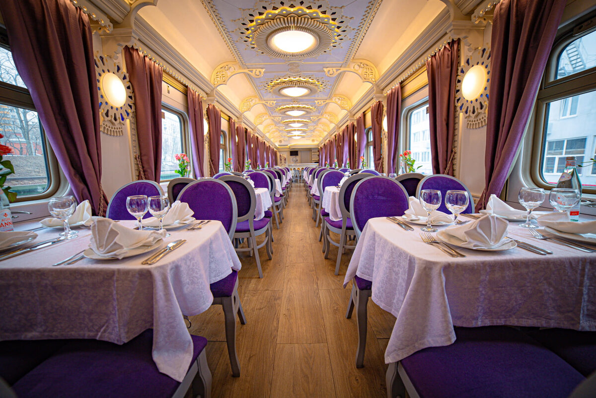 Вагон-ресторан «Виноградного экспресса» // Фото: «Гранд Сервис Экспресс»