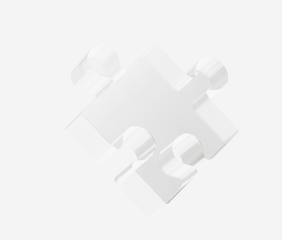 Кусочек пазла как основная идея сайта