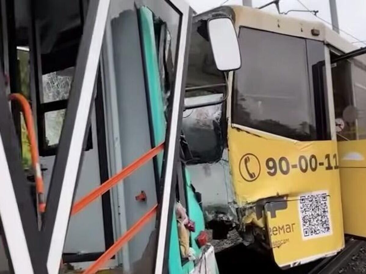    Место происшествия, где произошло столкновение двух поездов в Кемерово© СУ СК России по Кемеровской области/Telegram