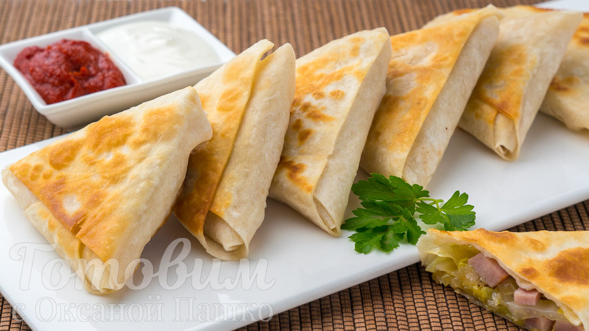 Ленивые ПИРОЖКИ капустой и колбаской