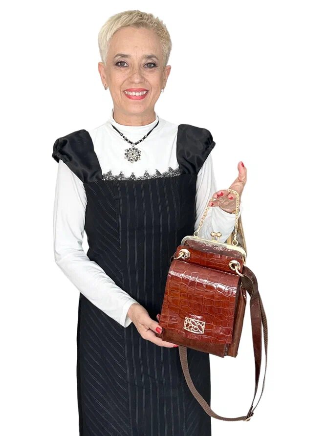 Кожаная сумка "Жанелль-64". Ателье Ирины Берзиной.