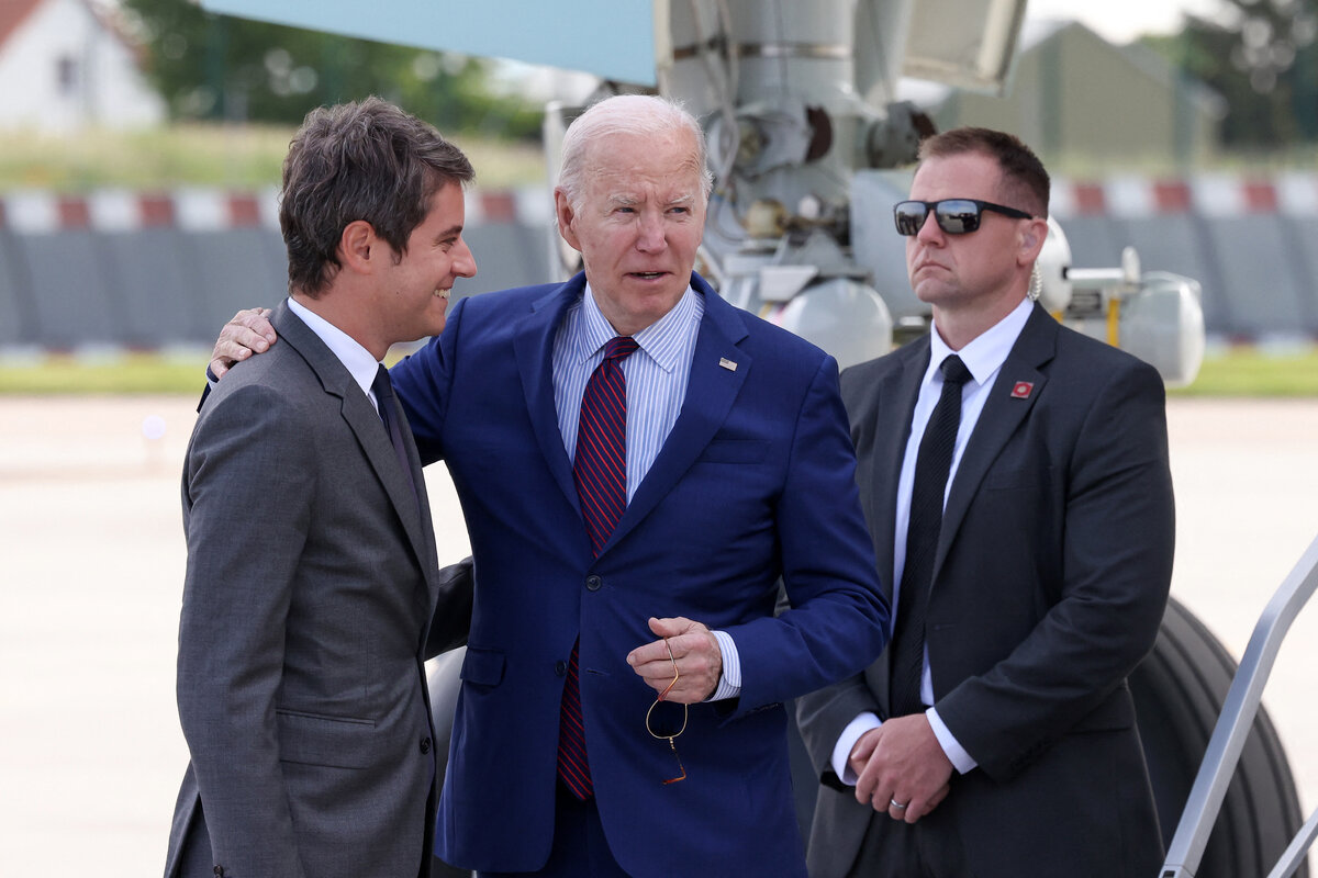 Байден прилетел во Францию на празднование 80-летия высадки союзников в Нормандии. Фото: Panoramic/Keystone Press Agency