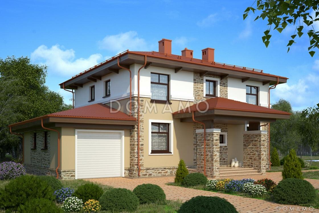 Вид на гараж