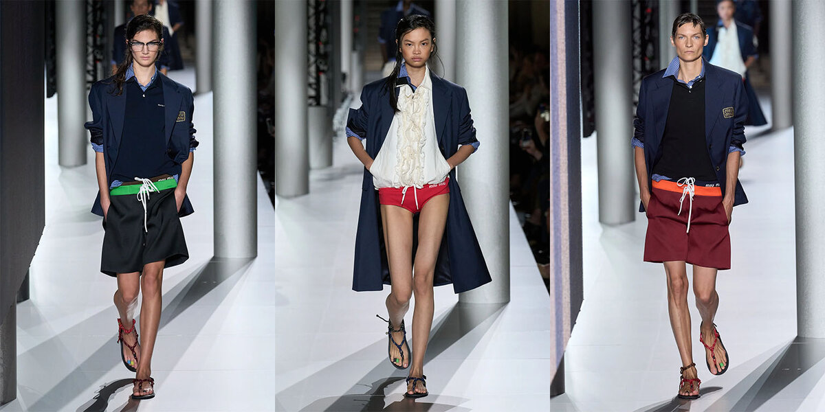Образы с показа Miu Miu 2024