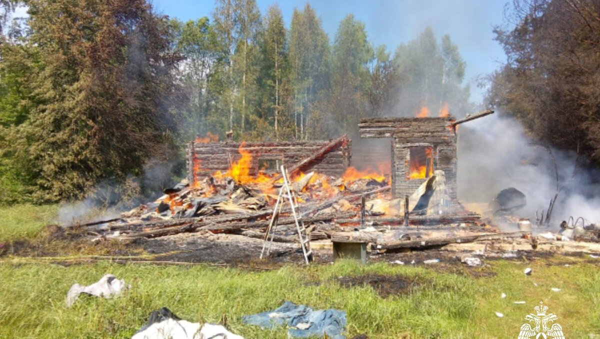 В деревне под Старицей сгорел дачный дом | ТИА | Новости Твери и Тверской  области | Дзен