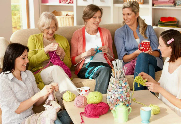 Приятные посиделки за любимым делом. 