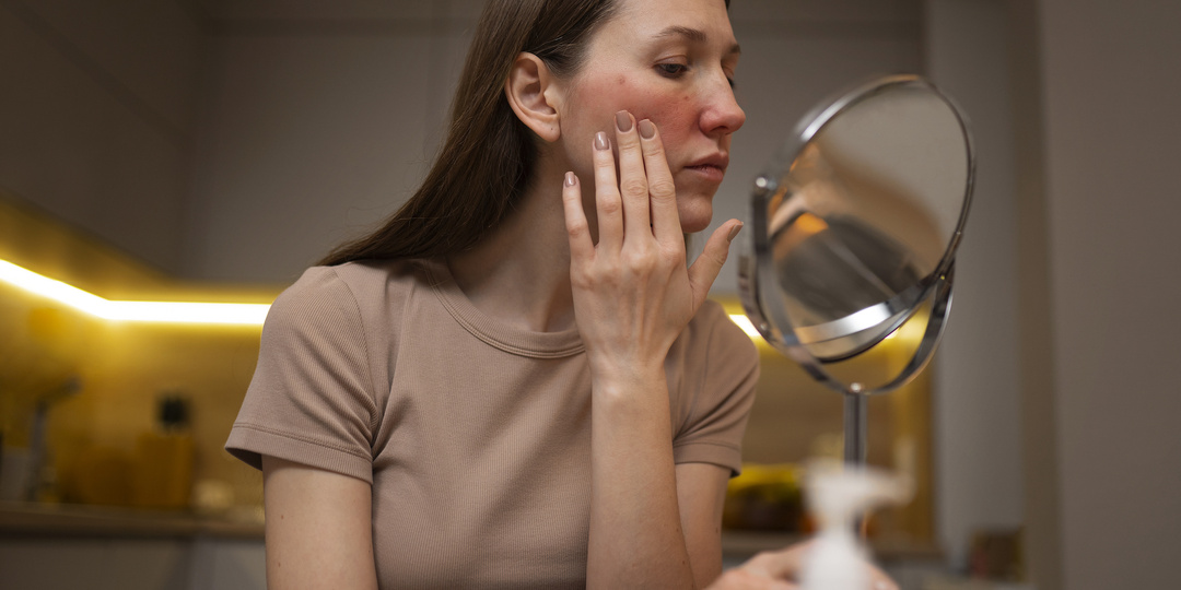 Красные пятна и прыщики на лице: чем опасна розацеа и как с ней бороться?