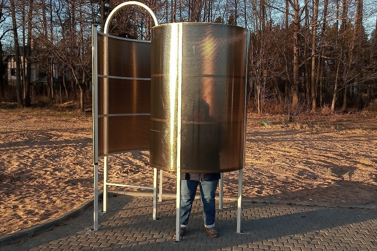 раздевалка на пляже "Морские дубки"