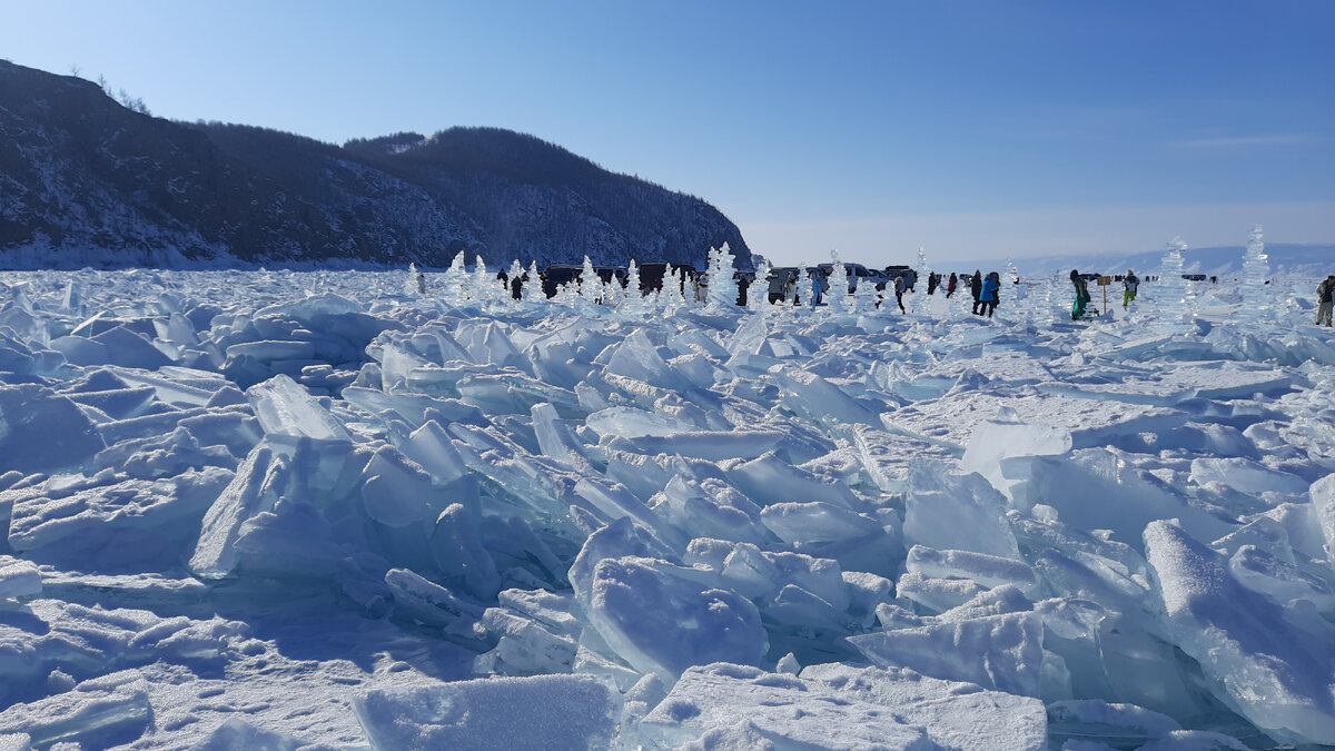 Пробираться конечно проблематично через такие нагромождения, не везде устойчиво, нога едет вместе с льдиной...