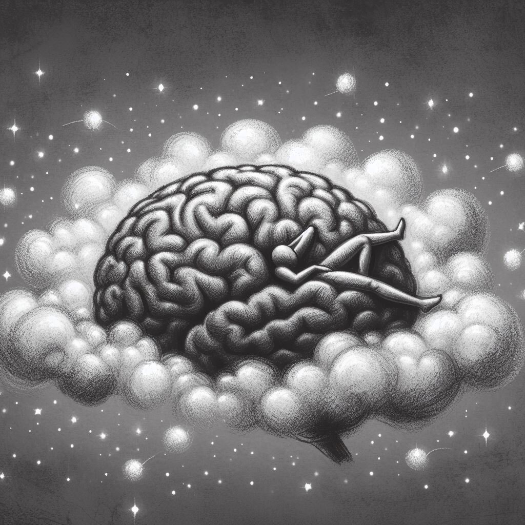 "Вашу мысль мечтающую на размягчённом мозгу"  by Нейросеть