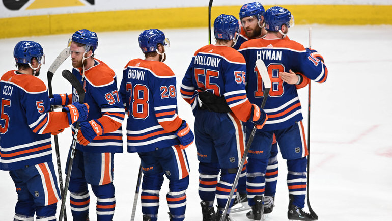    Хоккеисты «Эдмонтона». USA Today Sports