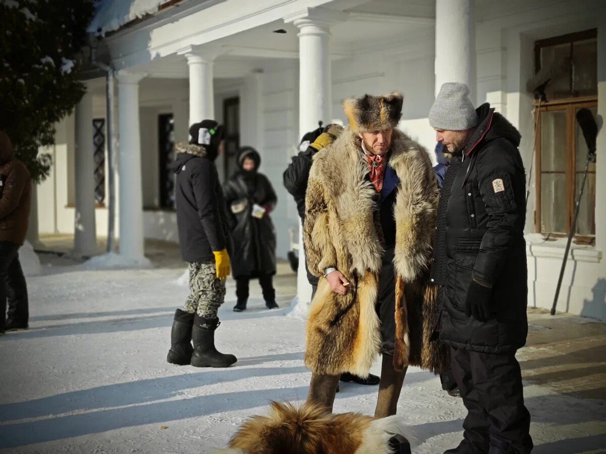 Кадр со съёмочной площадки сериала «Натали и Александр».