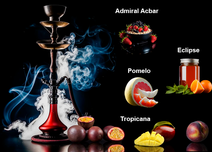 ▶ Микс Darkside Admiral Acbar, Darkside Eclipse, Chabacco Pomelo, Element Tropicana ◀