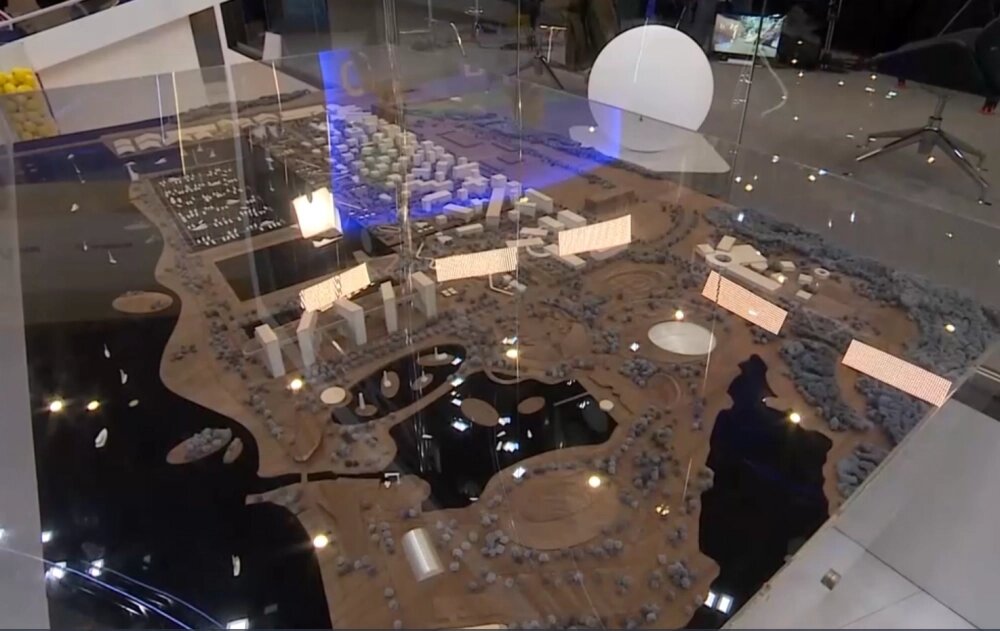    Показанный на ПМЭф макет будущего курорта. Фото:  АиФ