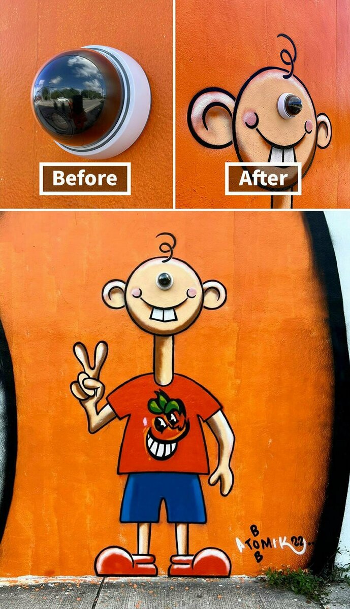    15 классных граффити, которые оживили скучные объекты на улице